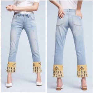 Anthroplogie - Cropped Summer jeans